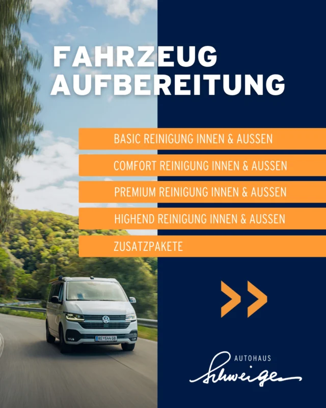 ✨ Fahrzeugaufbereitung in Perfektion! ✨⁠
⁠
Unser Autohaus Schweiger bietet professionelle Pflege und Aufbereitung – innen und außen – für PKW und Nutzfahrzeuge. Entdecke unser vielseitiges Angebot, mit dem wir dein Fahrzeug zum Strahlen bringen! 🚘✨⁠
⁠
🔗 Alle Details findest du unter dem Link in unserer Bio.⁠
⁠
#Autoaufbereitung #PerfekterGlanz #AutohausSchweiger #Fahrzeugpflege